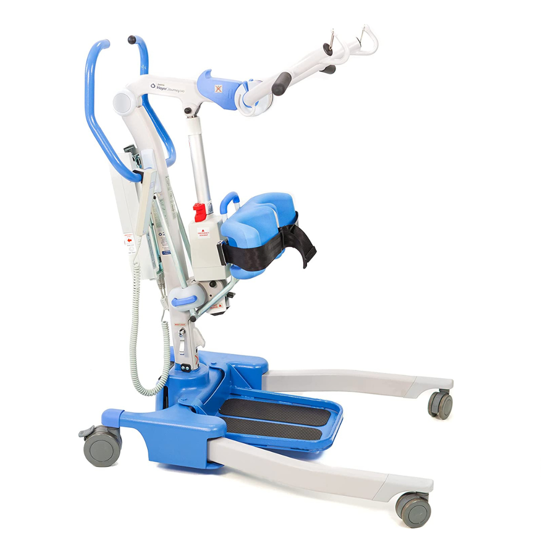 Hoyer Journey Sit to Stand Electric Patient Lift - Compact & Foldable Standing Aid - Senior.com Patient Lifts
