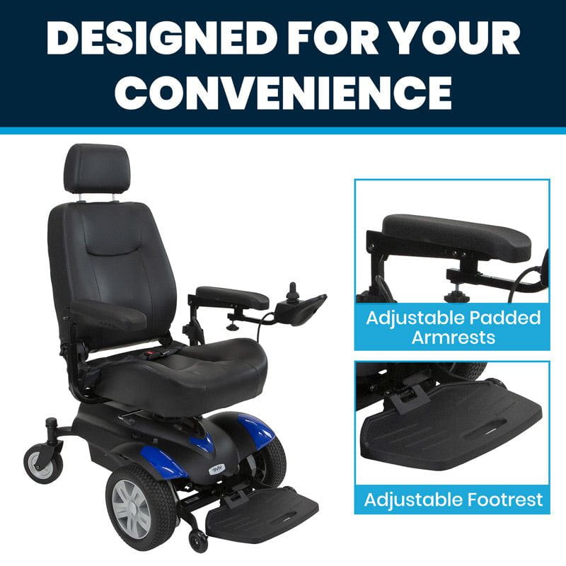 Vive Health Electric Wheelchair Model V MOB1054BLU