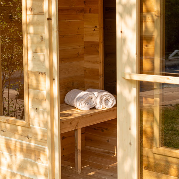 Leisurecraft CT Georgian Cabin Sauna With Changeroom CTC88CW
