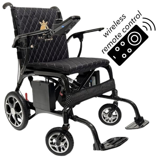 ComfyGo Phoenix Carbon Fiber Folding Electric Wheelchair Upgraded Textile View