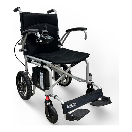 Journey Air Lightweight Folding Power Chair - Silver - Only 35 lbs