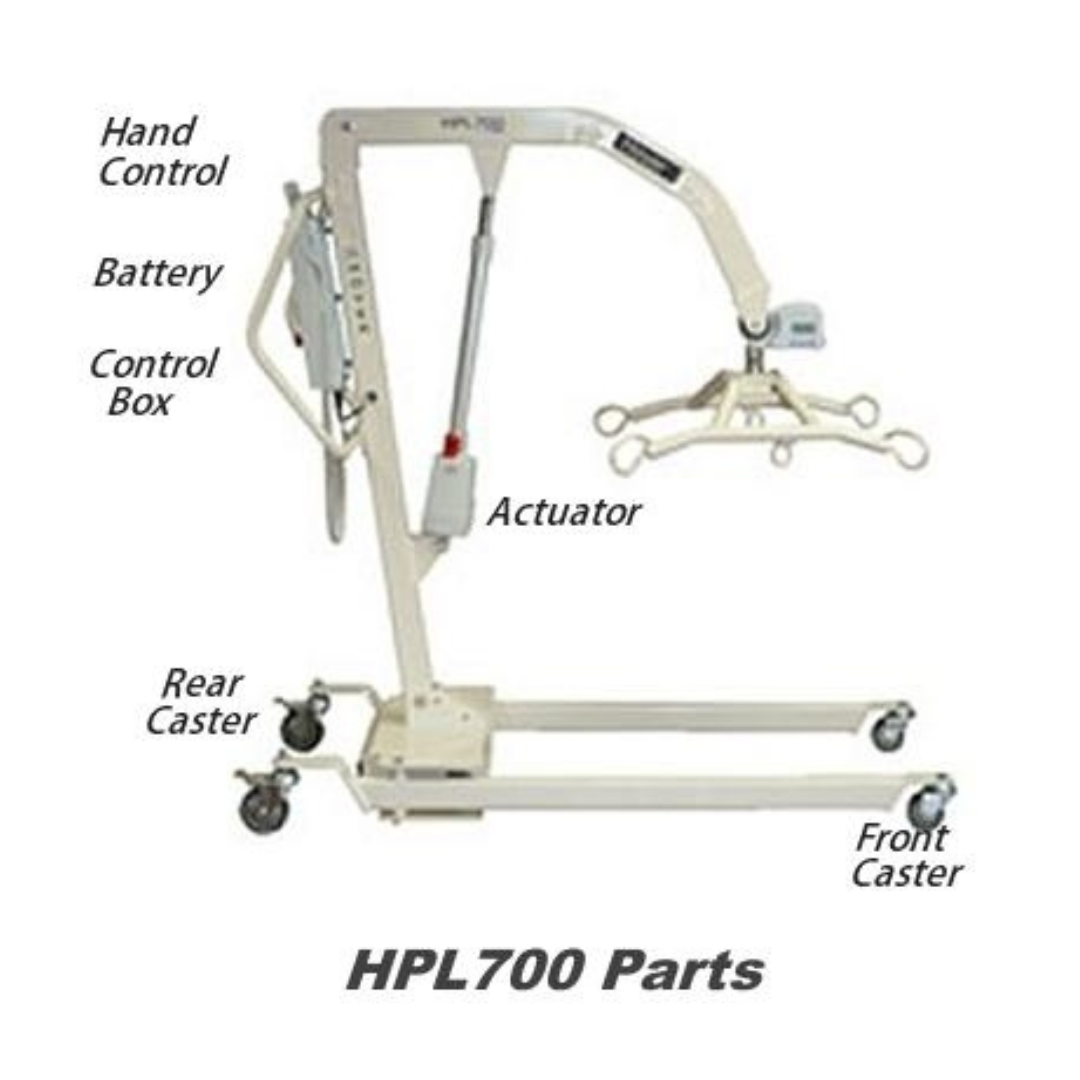 Joerns Hoyer HPL700-S2 Heavy-Duty Bariatric Patient Lift with Power Base