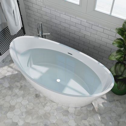 Empava-59FT1518 59 in. Soaking Freestanding Bathtub