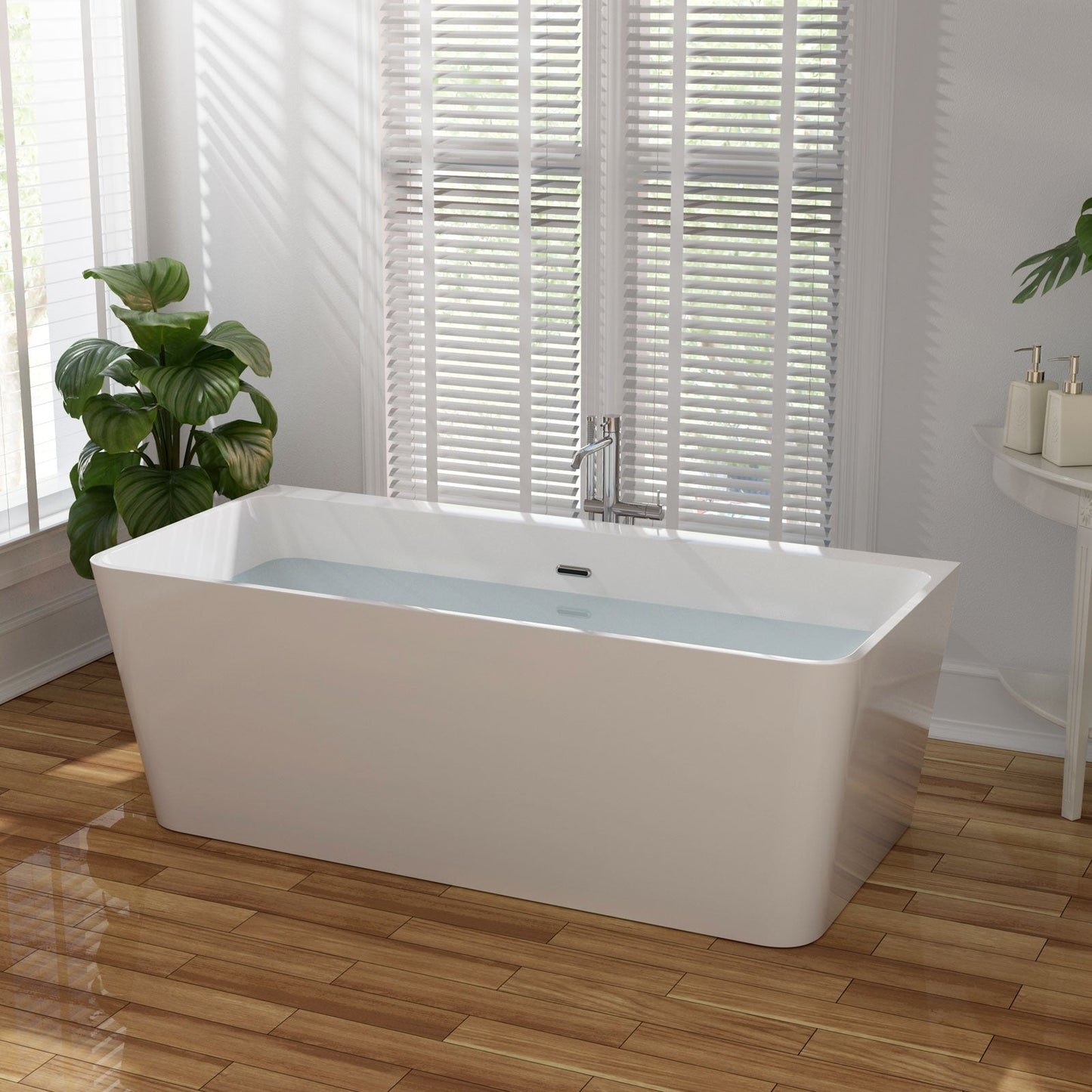 Empava-67FT1516 67 in. Freestanding Soaking Bathtub