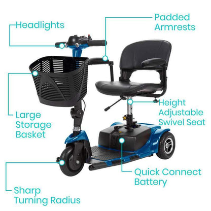 Vive Health 3 Wheel Scooter Bundle BND1023