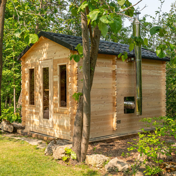 Leisurecraft CT Georgian Cabin Sauna With Changeroom CTC88CW