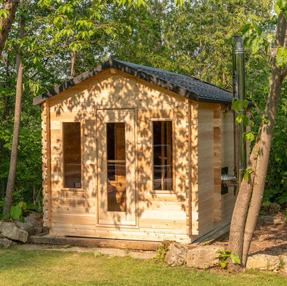 Leisurecraft CT Georgian Cabin Sauna With Changeroom CTC88CW