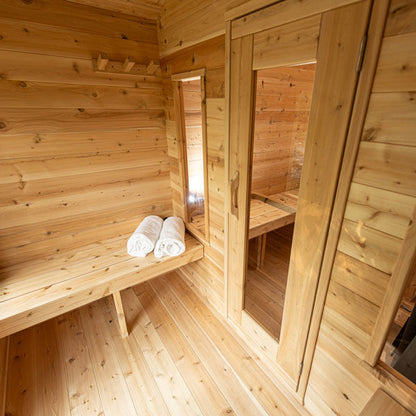 Leisurecraft CT Georgian Cabin Sauna With Changeroom CTC88CW