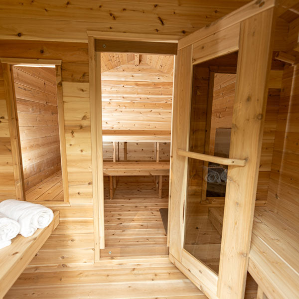 Leisurecraft CT Georgian Cabin Sauna With Changeroom CTC88CW