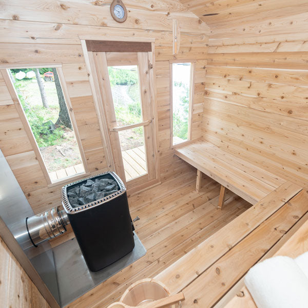 Leisurecraft CT Georgian 6 Person Cabin Sauna CTC88W