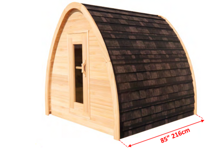 Leisurecraft MiniPOD Outdoor Sauna CTC77MW