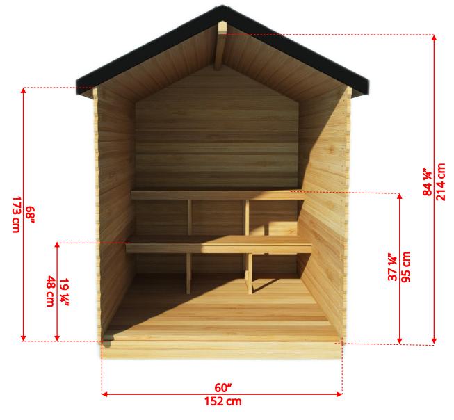 Leisurecraft Granby Cabin Sauna CTC66W