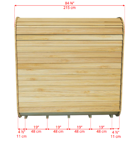 Leisurecraft 4 Person Luna Cube Sauna CTC22LU