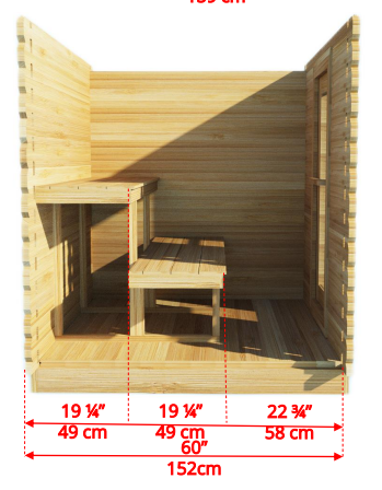 Leisurecraft Granby Cabin Sauna CTC66W