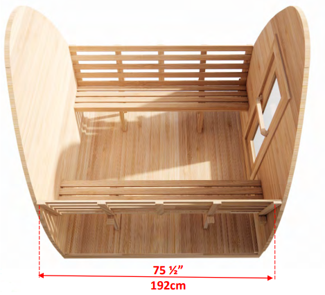 Leisurecraft MiniPOD Outdoor Sauna CTC77MW