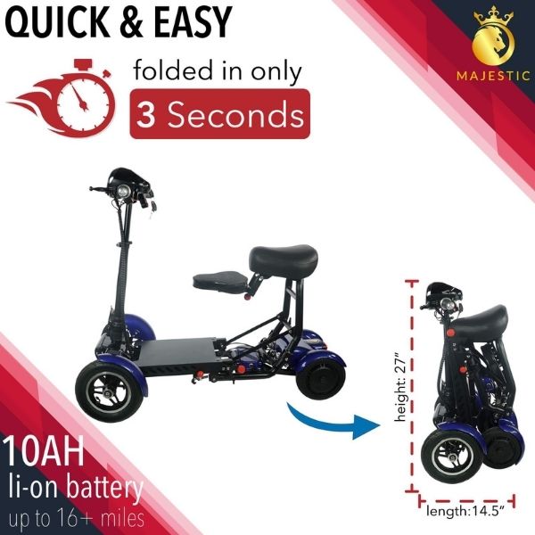 ComfyGo MS 3000 Foldable Mobility Scooter