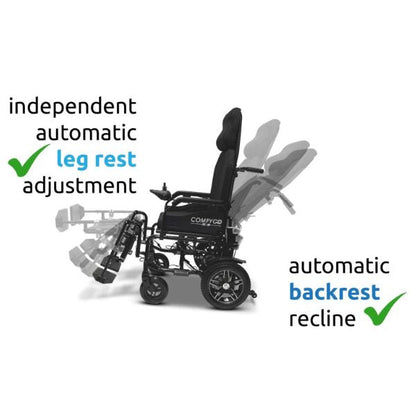 ComfyGo X-9 Electric Wheelchair with Automatic Recline X-9