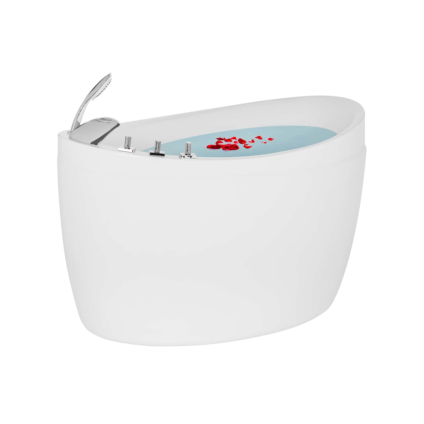 Empava-59FT002 59 in. Soaking Oval Freestanding Bathtub