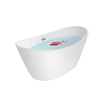 Empava-59FT1518LED 59 in. Soaking Freestanding Bathtub