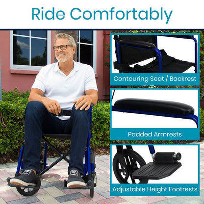 Vive Health Transport Wheelchair MOB1021