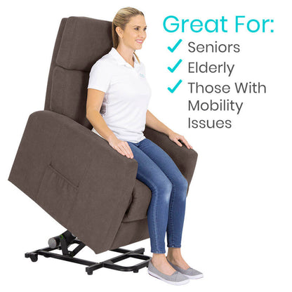 Vive Health Large Massage Lift Chair LVA2017LGBRN