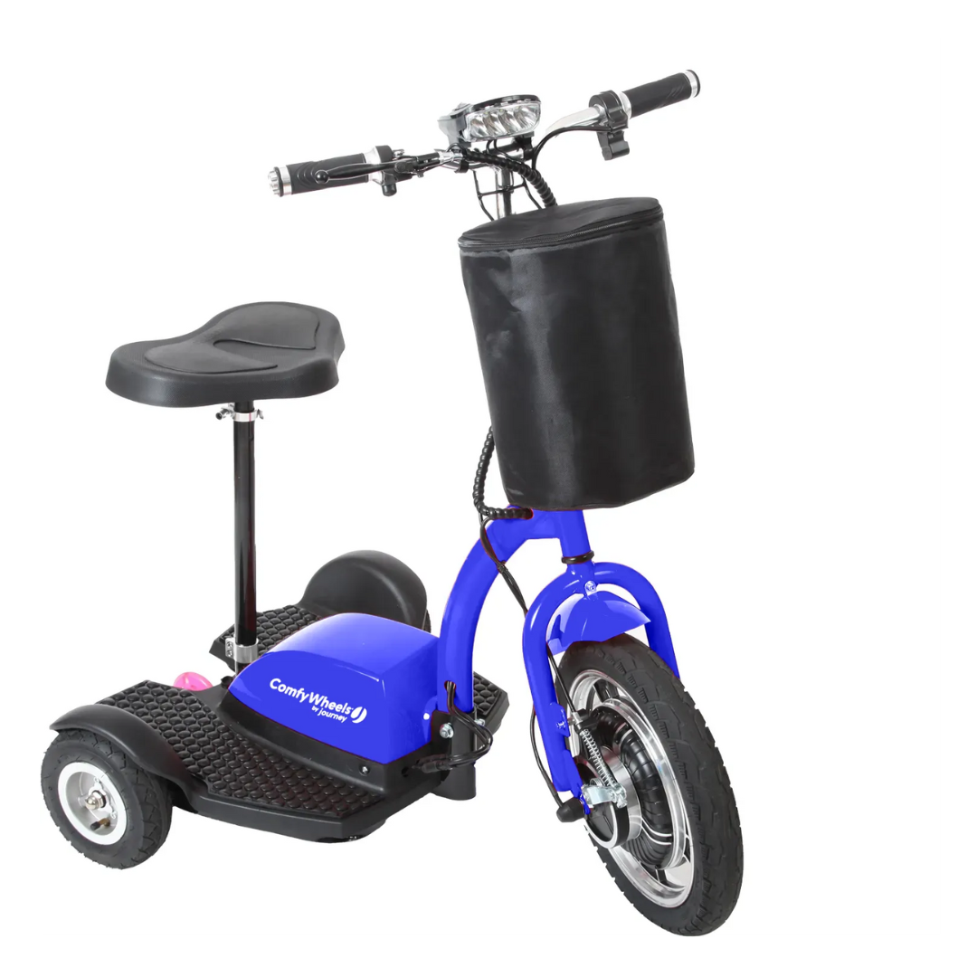 Journey Comfy Wheels Portable 3 Wheel Recreational Scooter - Senior.com Scooters